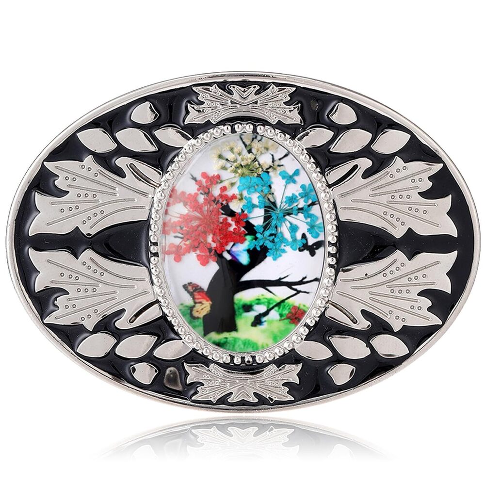 7677 Belt Buckle Acer Rubrum Western Belt Buckles American Oval Cowboy